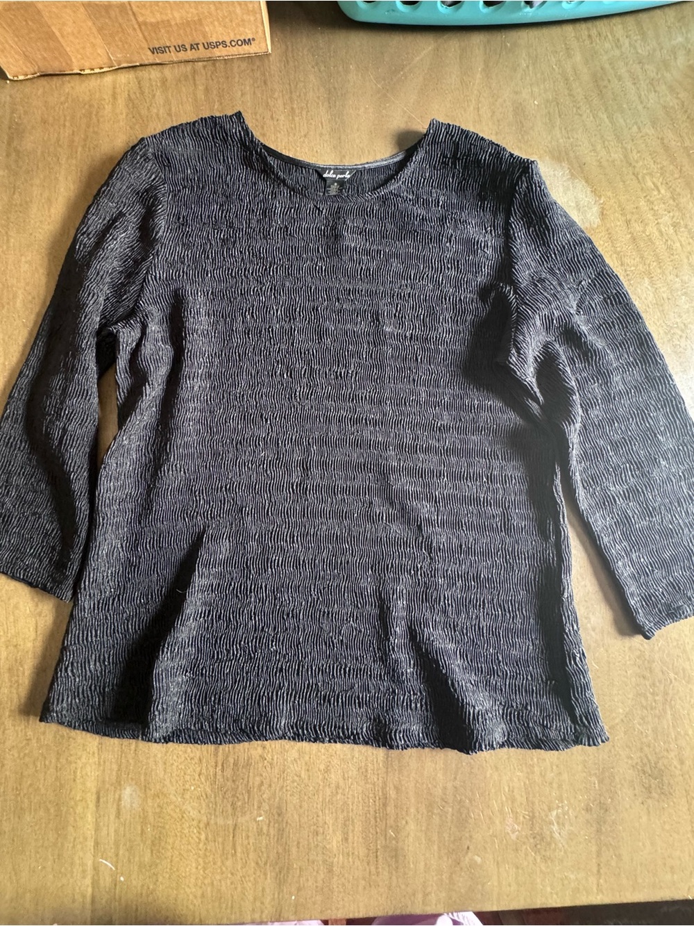 Rare Vintage Dolce Perla Blouse Black Size 3 NWT